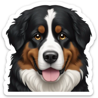 Bernese Mountain with black instead of white sticker