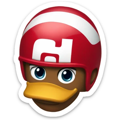 Donald Duck in 49er jersey sticker