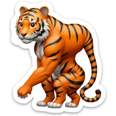 tiger body sticker