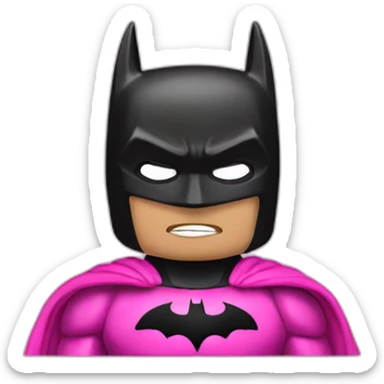 batman-pink sticker