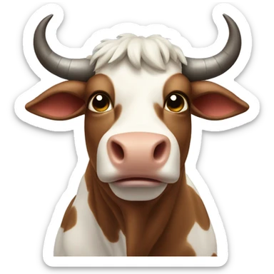 minotaur cow sticker