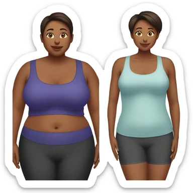 Weight loss before and after  sticker