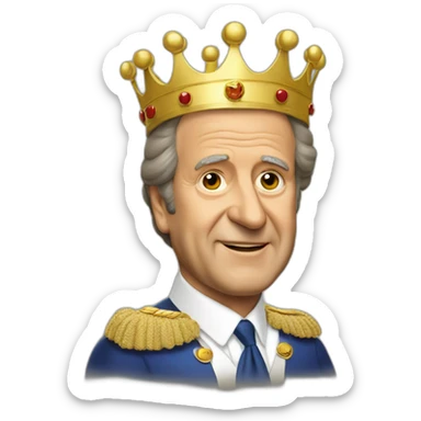 King juan carlos sticker