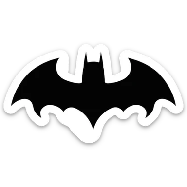 batman logo sticker