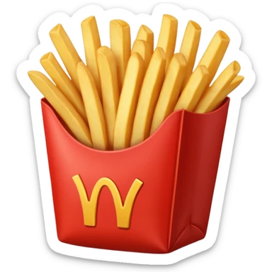 Put fries in who bag sticker