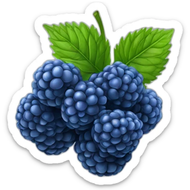 blue raspberrry fruit sticker