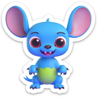 stitch from lilo & stitch sticker