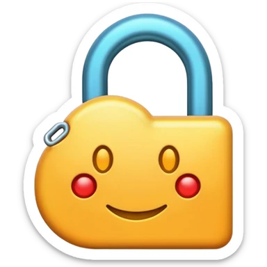 enzyme emoji style with a cartoonish active site or lock-and-key motif sticker