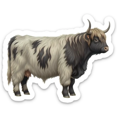 highland cow emoji sticker