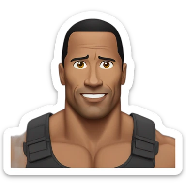 Dwayne Johnson sticker