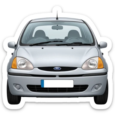 1998 Ford Fiesta LX Zetec 1.2 Front.jpg oval shaped headloghts with an oval grill  sticker