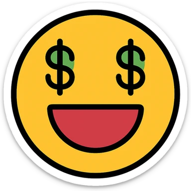 YeuMoney emoji, based on the provided logo sticker