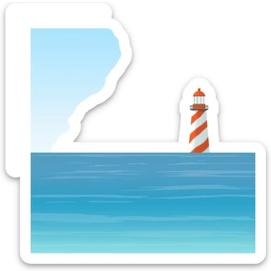 Lighthouse sea sticker