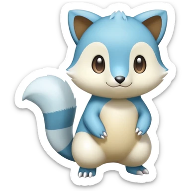 Dewott-Oshawott-Furret-Hybrid (full body) sticker