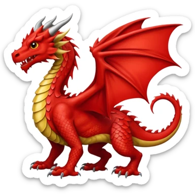 welsh Dragon sticker