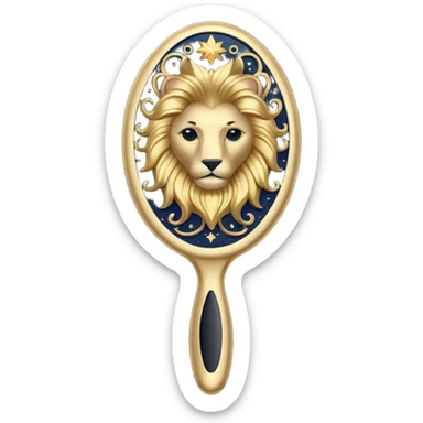 horoscope hairbrush sticker