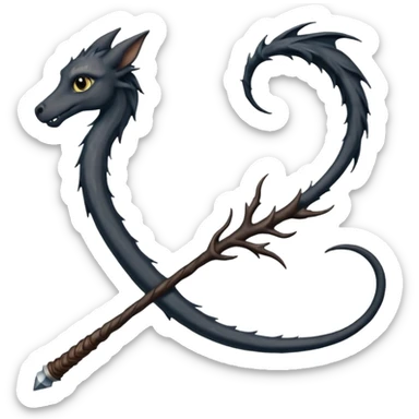 Harry potter Wand (blackthorn, thestral tail hair) sticker
