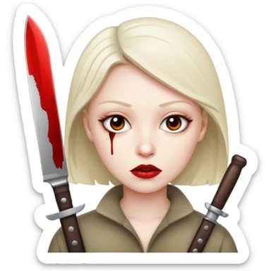 SERIAL KILLER WİTH KNİFE sticker