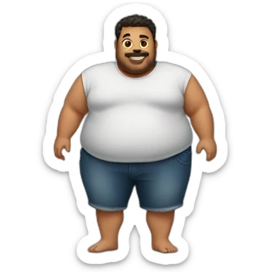 fat thighs sticker