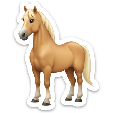 Palomino horse sticker