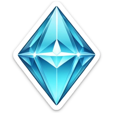 league of legends rank icon diamond shiny stylized simple emoji style sticker