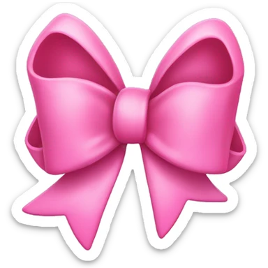 Pink bow with a boot sticker