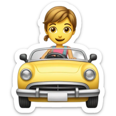 boy-girl-roadster-car-driving sticker