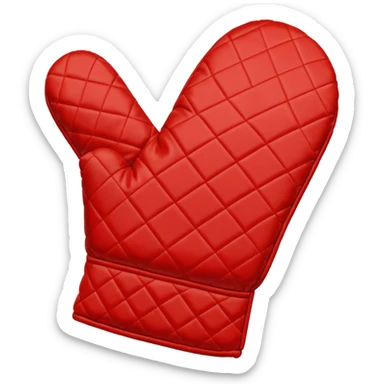 A baking mitten sticker