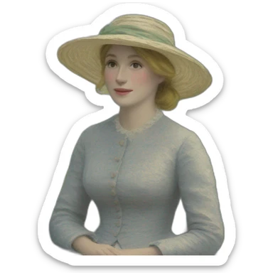 monet painting sticker