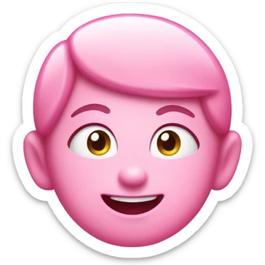 Cute pink number 4 sticker