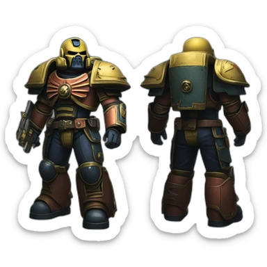 Warhammer 40k space marine sticker