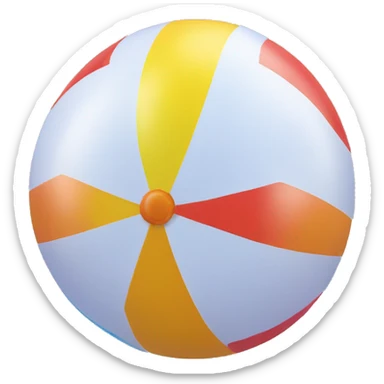 inflatable beach ball sticker