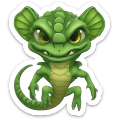 Reptiloid sticker