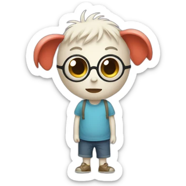 yippie the autism creature sticker