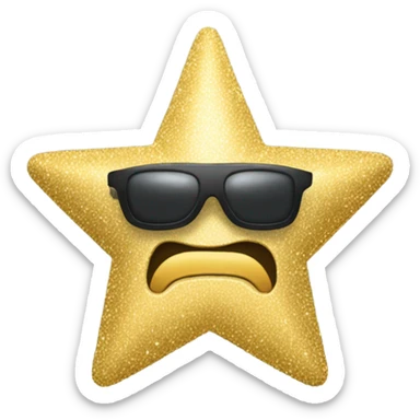 Gold Star dressed as MobStar sticker