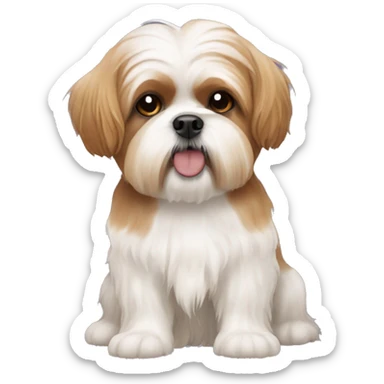 One shih tzu one cavapoo sticker