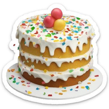 Confetti cake  sticker