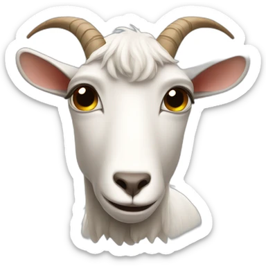 sad crying goat sticker