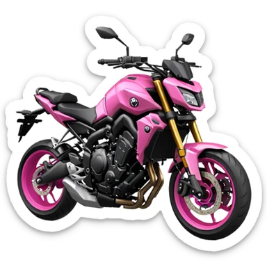 Yamaha mt09 rosada  sticker