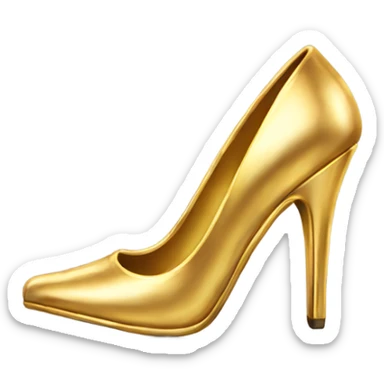 gold high heels sticker