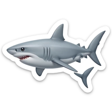 Shark with four legs sticker