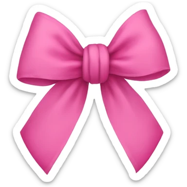 One singular pink bow sticker