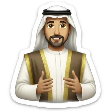 saudi prince delivers a speech sticker