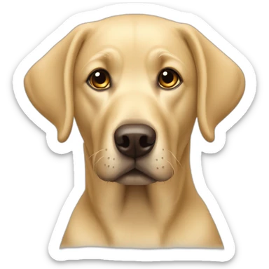 blonde labrador sticker