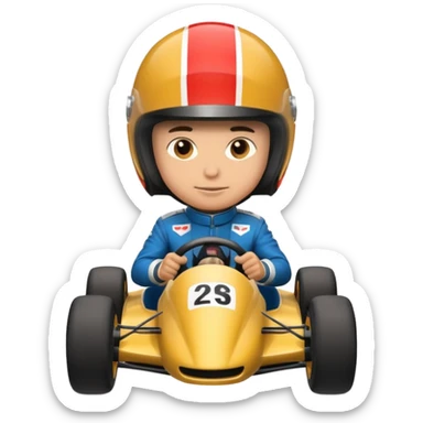 Formula racer sticker