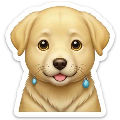 Yellow lab sticker