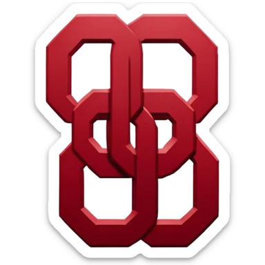 Oklahoma Sooners OU logo sticker