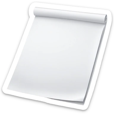 A4 paper sheet sticker