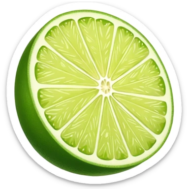 lime slice sticker