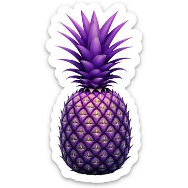 pineapple that is purple sticker